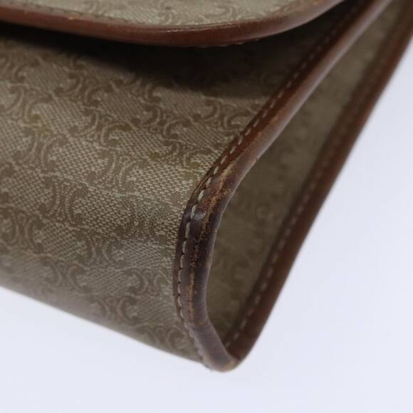 CELINE Macadam Canvas Shoulder Bag Beige - Picture 14 of 16